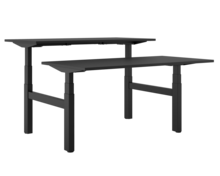 Doppelter Sitz-Steh-Schreibtisch - SteelForce 670 Workbench| H&ouml;henverstellbarer Schreibtisch| Memory Display| verste