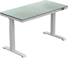 LifeSpan | H&ouml;henverstellbarer Schreibtisch mit Glasplatte