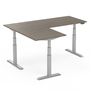 Sitz-Steh-Eckschreibtisch SteelForce 471 | Effizient, gesund und ergonomisch arbeiten | Eckschreibtisch aus Stahl| Worktrainer