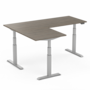H&ouml;henverstellbarer Eckschreibtisch SteelForce 471 | Effizient, gesund und ergonomisch arbeiten | Eckschreibtisch aus Sta
