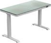 LifeSpan | H&ouml;henverstellbarer Schreibtisch mit Glasplatte