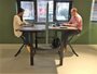 Honmove Duo Höhenverstellbarer Schreibtisch| Wechseln Sie das Stehen und Sitzen reglmäßig ab  | Worktraine