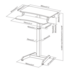 Updesk High Gasfeder | Worktrainer.de