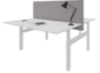 Nyink | Schützwande Doppel-Sitz-Schreibtisch | Worktrainer