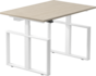 Linak Enkel Square | Doppelter Höhenverstellbarer Schreibtisch 