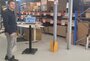 TinyDesk Gasfeder | Kleiner 1-beiniger Höhenverstellbarer Schreibtisch