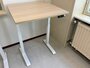 Kleiner Sitz-Steh-Schreibtisch SteelForce 100 - Handkurbel und Rollen| sitzen und stehen | Bewegung am Arbeitsplatz| Ergonomie
