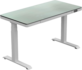 LifeSpan | Höhenverstellbarer Schreibtisch mit Glasplatte