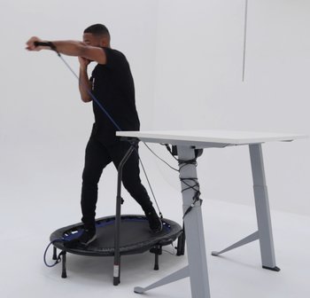 Trampolin springen am Schreibtisch? Kein problem!