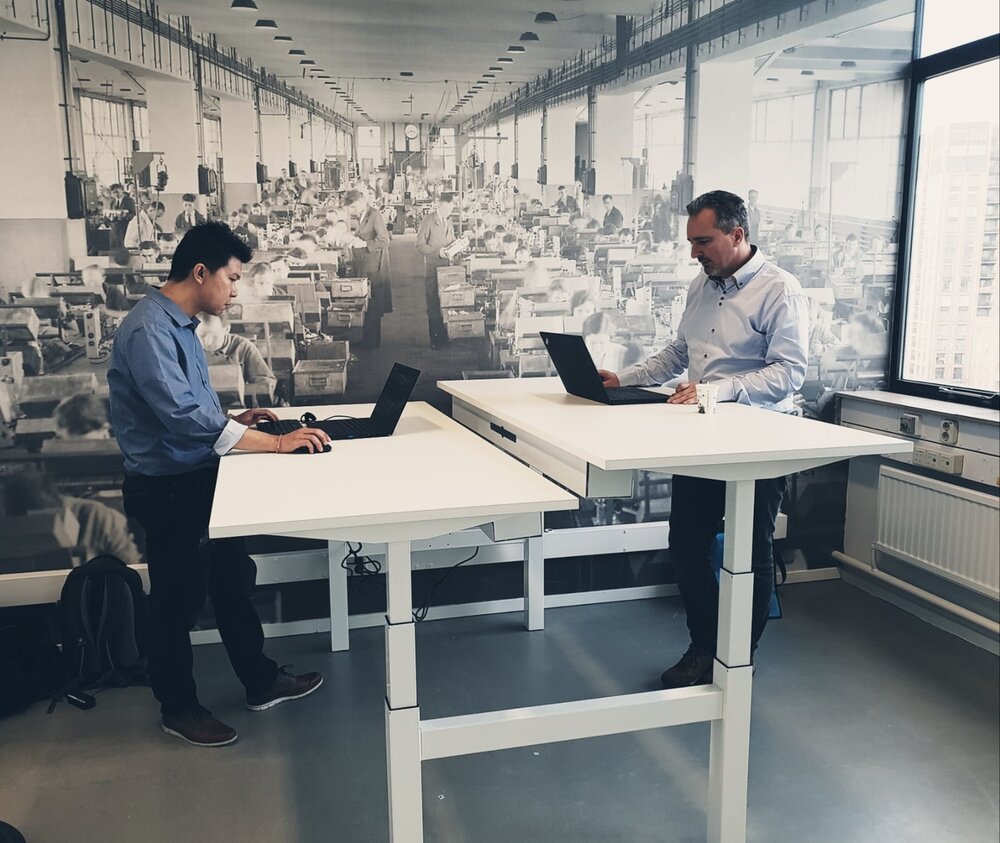 SteelForce 470 Duo | Höhenverstellbarer Doppelschreibtisch