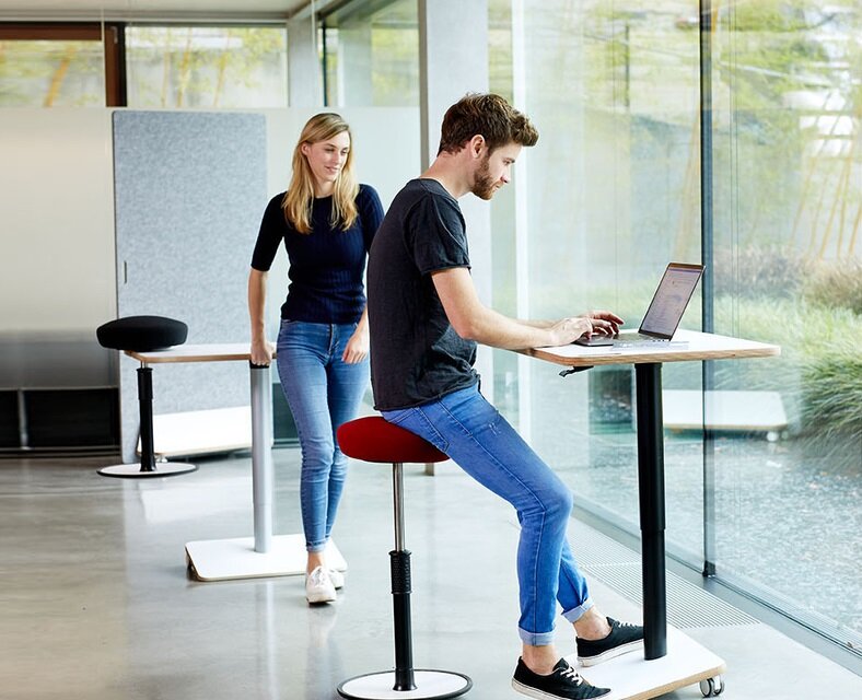 Ongo Spark | Kleiner mit Gasfeder Sitz-Steh-Schreibtisch