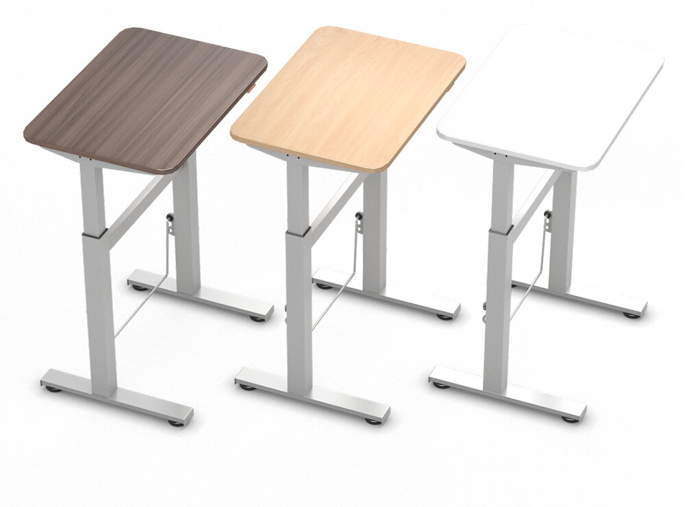 BouncyDesk | Kleiner Sitz-Steh-Schreibtisch Gasfeder