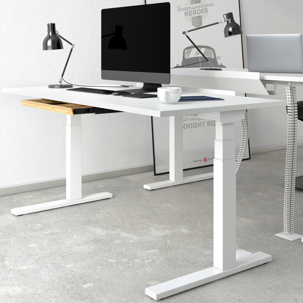 SteelForce 670 C-Shape | Sitz-Steh-Schreibtisch