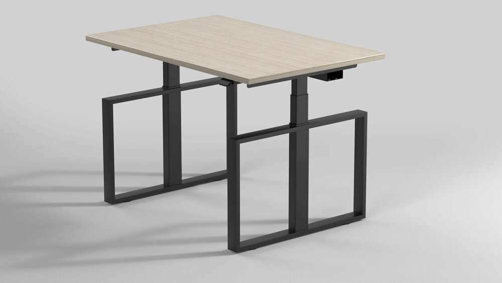 Linak Square Single Highspeed | Elektrischer Sitz-Steh-Schreibtisch