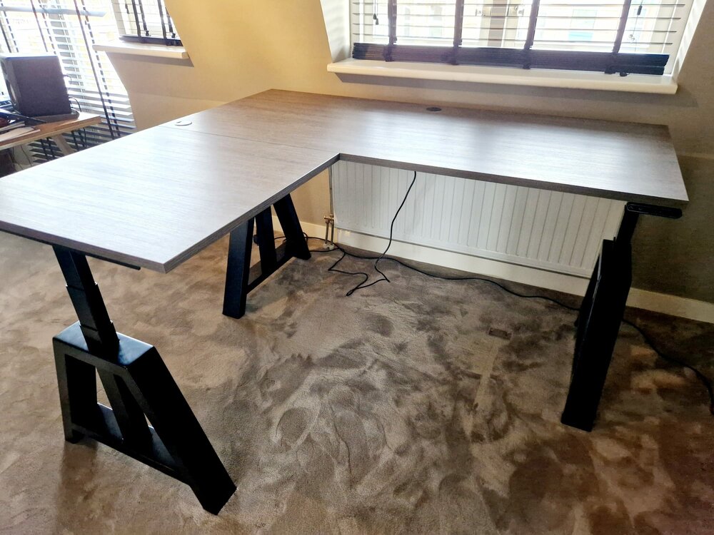 OakDesk | Eck Sitz-Steh-Schreibtisch
