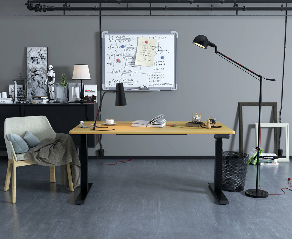 Updesk Pro | Elektrisch höhenverstellbarer Sitz-Steh-Schreibtisch