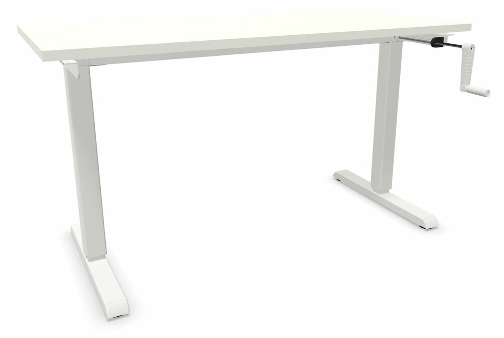 SteelForce 310 | Höhenverstellbarer Schreibtisch mit Handkurbel