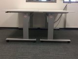 Sitz-Steh-Schreibtisch AluForce 110 - Handkurbel