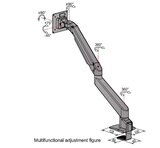 Monitorarm Damian – Gasfeder| Worktrainer| Arm für einen Computerbildschirm| Monitorarm| Monitorhalterung| Bildsc
