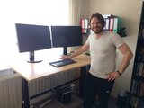 Sitz-Steh-Schreibtisch AluForce 270| worktrainer.de|Memory Display| stehend arbeiten| sitzend arbeiten| Memory Display