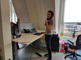 Sitz-Steh-Schreibtisch AluForce 270| worktrainer.de|Memory Display| stehend arbeiten| sitzend arbeiten| Memory Display