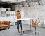 Sitz-Steh-Schreibtisch SteelForce 470 | worktrainer.de| gesundes und aktives Arbeiten | verbesserte Konzentration| Ergonomie