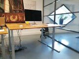 Sitz-Steh-Schreibtisch SteelForce 470 | worktrainer.de| gesundes und aktives Arbeiten | verbesserte Konzentration| Ergonomie
