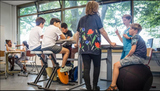 Deskbike im Klassenraum | Effizient, gesund und ergonomisch arbeiten | Deskbike | Worktrainer.de | Schreibtischfahrrad 