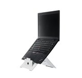 Laptopständer R-Go Riser | Effizient, gesund und ergonomisch arbeiten | Leichtes und kompaktes Arbeiten | Worktrainer.de
