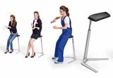 Sitz-Steh-Hocker Fin Pur | Sitzen Sie gesund auf unseren ergnonomische Sitz-Steh-Hocker | Worktrainer.de