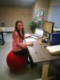 Sitzball Vluv rot  Fit mit unseren ergonomische Sitzbälle am Arbeitsplatz | Worktrainer.de
