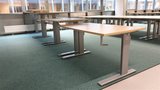Sitz-Steh-Schreibtisch AluForce 110 - Handkurbel