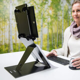 R-Go Riser Duo Laptopständer und Tablet-Ständer in 1 | Zubehör für Ihren Arbeitsplatz | Worktrainer