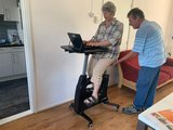 Flexispot Deskbike All-in-one-Schreibtisch Schwarz Schreibtisch fahrrad| Bleiben Sie gesund hinter unseren ergonomischen Arbeit