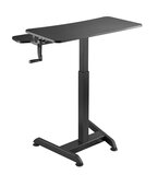 Updesk High Scwarz| Höhenverstellbarer Schreibtisch | Worktrainer.de