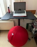 Sitzball Vluv rot  Fit mit unseren ergonomische Sitzbälle am Arbeitsplatz | Worktrainer.de