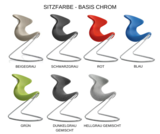 Sitzfarbe Chrom Oyo - Konferenzstuhl| worktrainer.de| Bewegung| Designermöbelstück| Home-Office| Konferenzen| Far