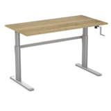 Sitz-Steh-Schreibtisch AluForce 110 - Handkurbel