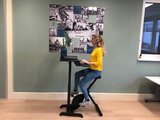 Updesk High Weiss | Sitz-Steh-Schreibtisch | Worktrainer.de