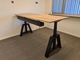 Oak desk elektrisch