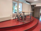 Sitz-Steh-Schreibtisch AluForce 110 - Handkurbel