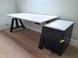 Oak desk elektrisch