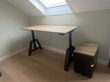 Oak desk elektrisch