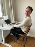 Kleiner Höhenverstellbarer Schreibtisch StudyDesk | Ergonomisch arbeiten | Worktrainer.de