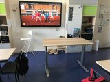 Höhenverstellbarer Schreibtisch AluForce 140 - Handkurbel| Manuell verstellbarer Sitz-Steh-Schreibtisch | Gesund und akt