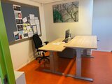 Höhenverstellbarer Schreibtisch AluForce 140 - Handkurbel| Manuell verstellbarer Sitz-Steh-Schreibtisch | Gesund und akt