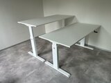 Höhenverstellbarer Schreibtisch AluForce 140 - Handkurbel| Manuell verstellbarer Sitz-Steh-Schreibtisch | Gesund und akt