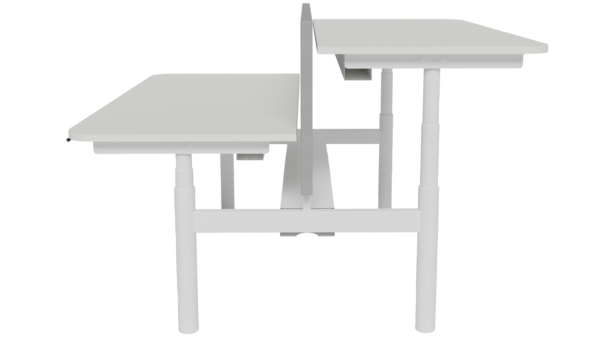 Linak Round Duo Bench | Doppelter Höhenverstellbarer Schreibtisch 