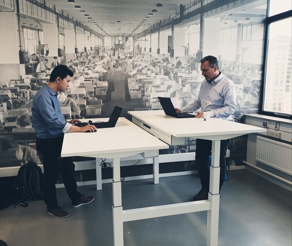 SteelForce 470 Duo | Höhenverstellbarer Doppelschreibtisch