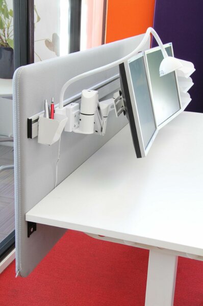 Screenz | Tischblende Metallverstärkt und Akustik